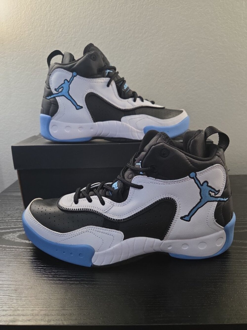 Jordan Pro RX White Black University Blue Size 9 OG Box - Picture 3 of 7